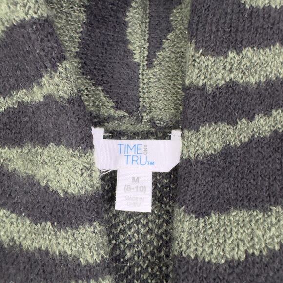 Time and Tru Acrylic Blend Animal/Zebra/Tiger Print Long Line Cardigan Women's M - Picture 5 of 10